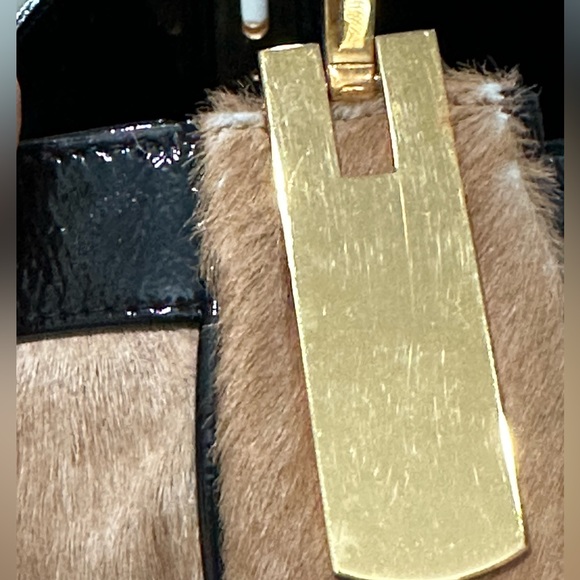 Gianni Versace leather black, tan and gold purse - Picture 12 of 17